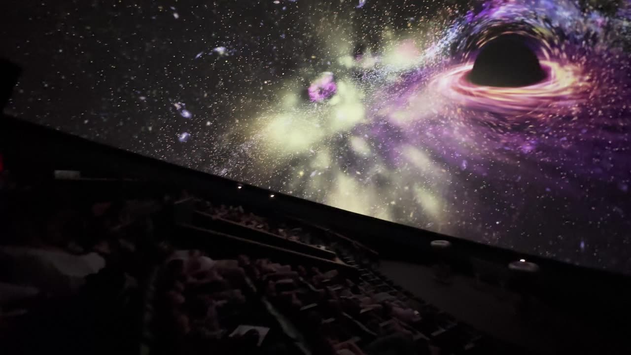 The full-dome planetarium theater